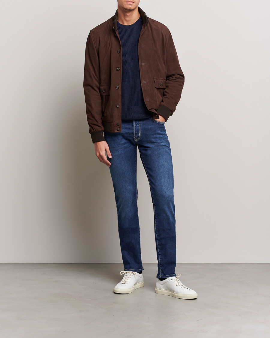 Herre | Jeans | Jacob Cohën | Bard 688 Slim Fit Stretch Jeans Medium Dark