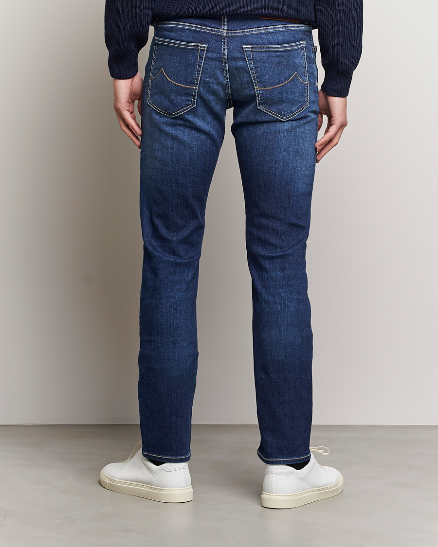 Herre | Jeans | Jacob Cohën | Bard 688 Slim Fit Stretch Jeans Medium Dark