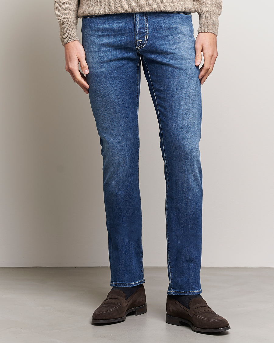 Herre | Jeans | Jacob Cohën | Bard 688 Slim Fit Stretch Jeans Stone Wash