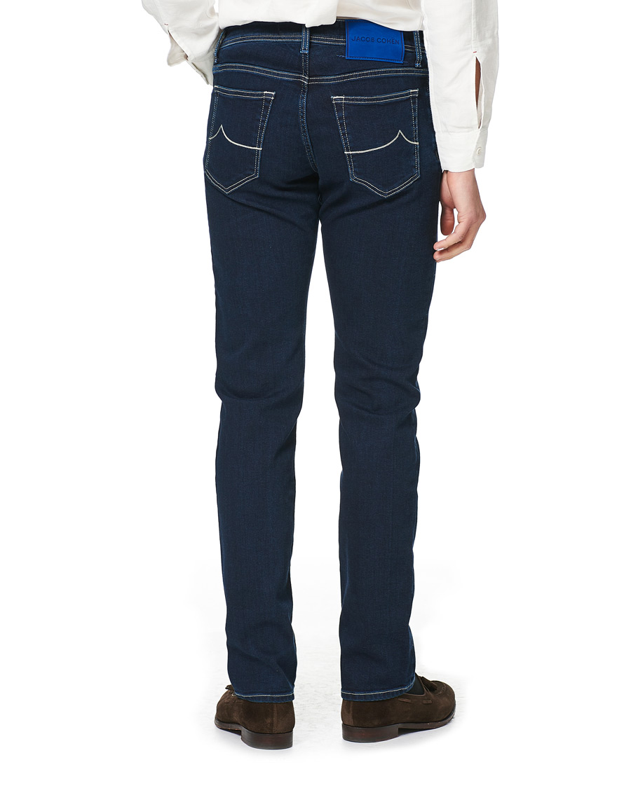 Herre | Jeans | Jacob Cohën | 622 Nick Slim Fit Super Stretch Jeans Dark Blue