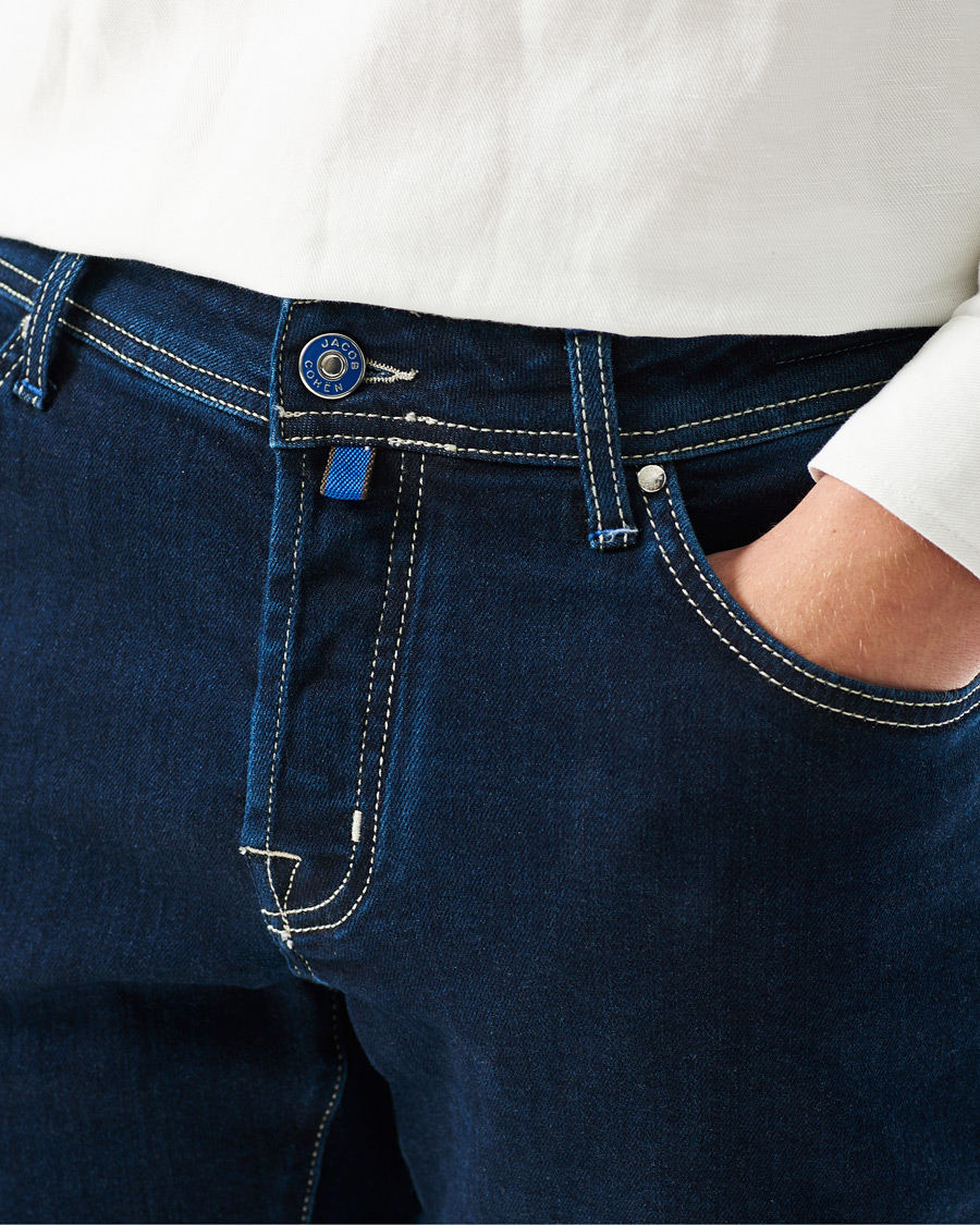 Herre | Jeans | Jacob Cohën | 622 Nick Slim Fit Super Stretch Jeans Dark Blue