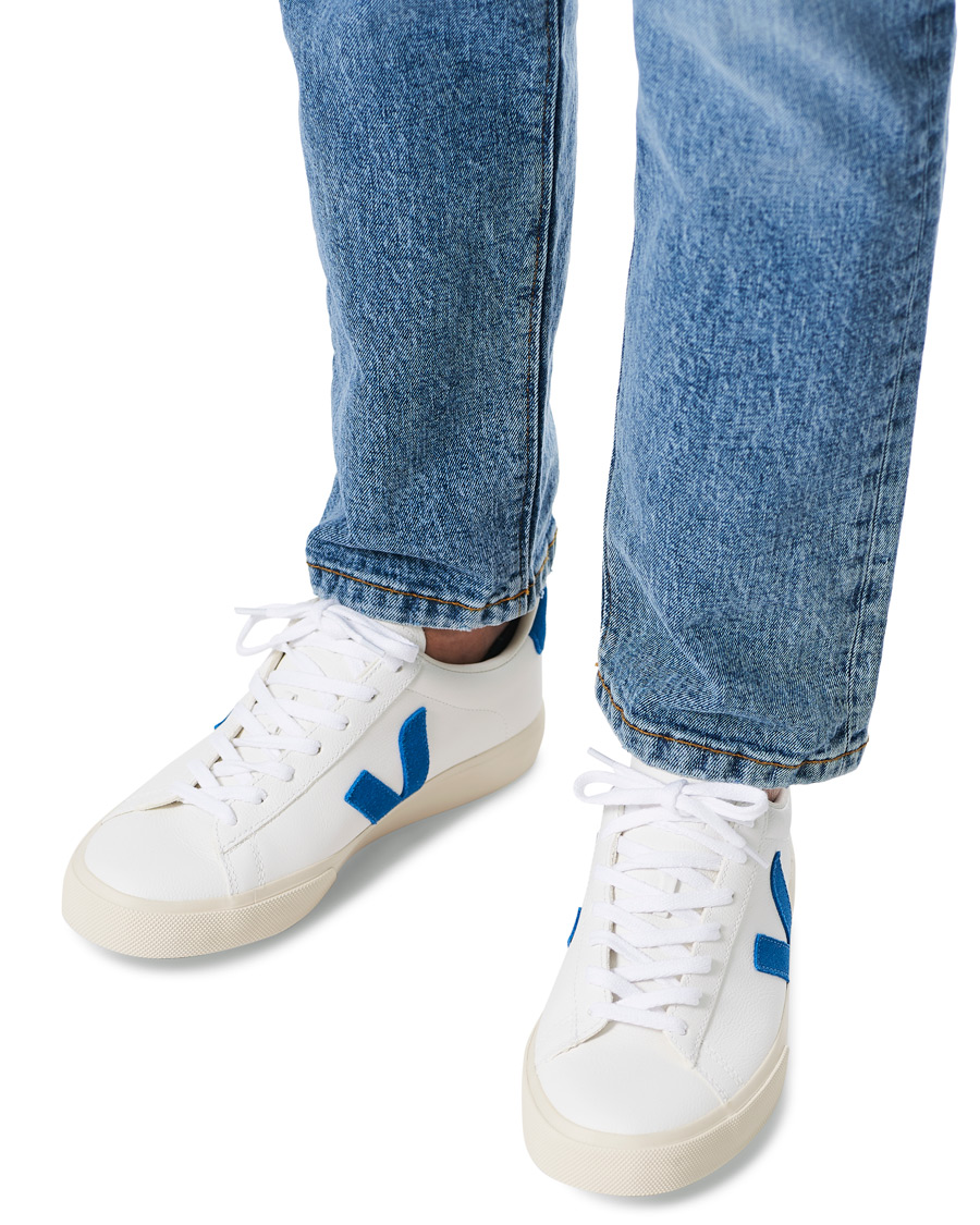 Herre | Veja Campo Sneaker Extra White /Swedish Blue | Veja | Campo Sneaker Extra White /Swedish Blue