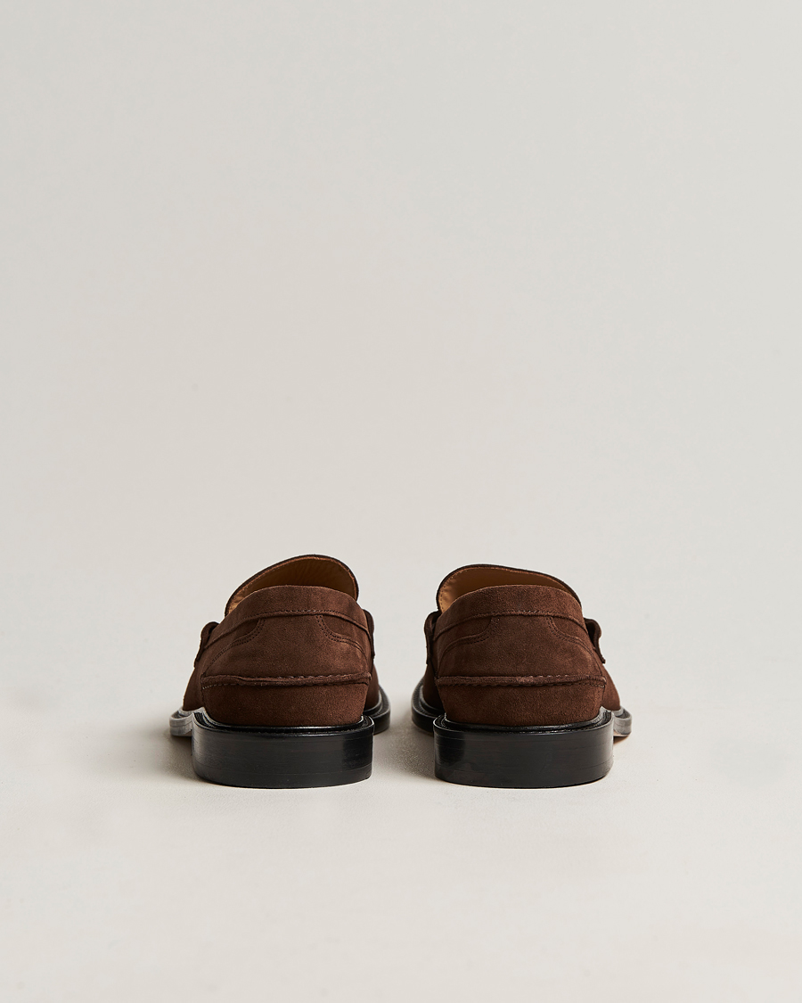 Herre | VINNY's Townee Penny Loafer Dark Brown Suede | VINNY's | Townee Penny Loafer Dark Brown Suede