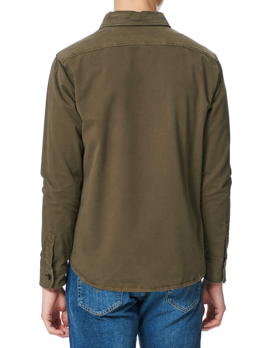 Herre | Skjorter | Oscar Jacobson | Milron Cotton Overshirt Olive