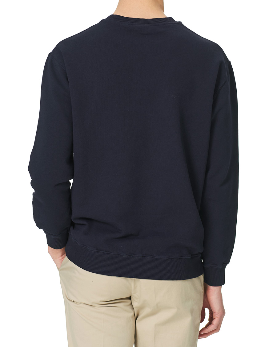 Herre | Trøjer | Oscar Jacobson | Large Shield Cotton Sweatshirt Blue