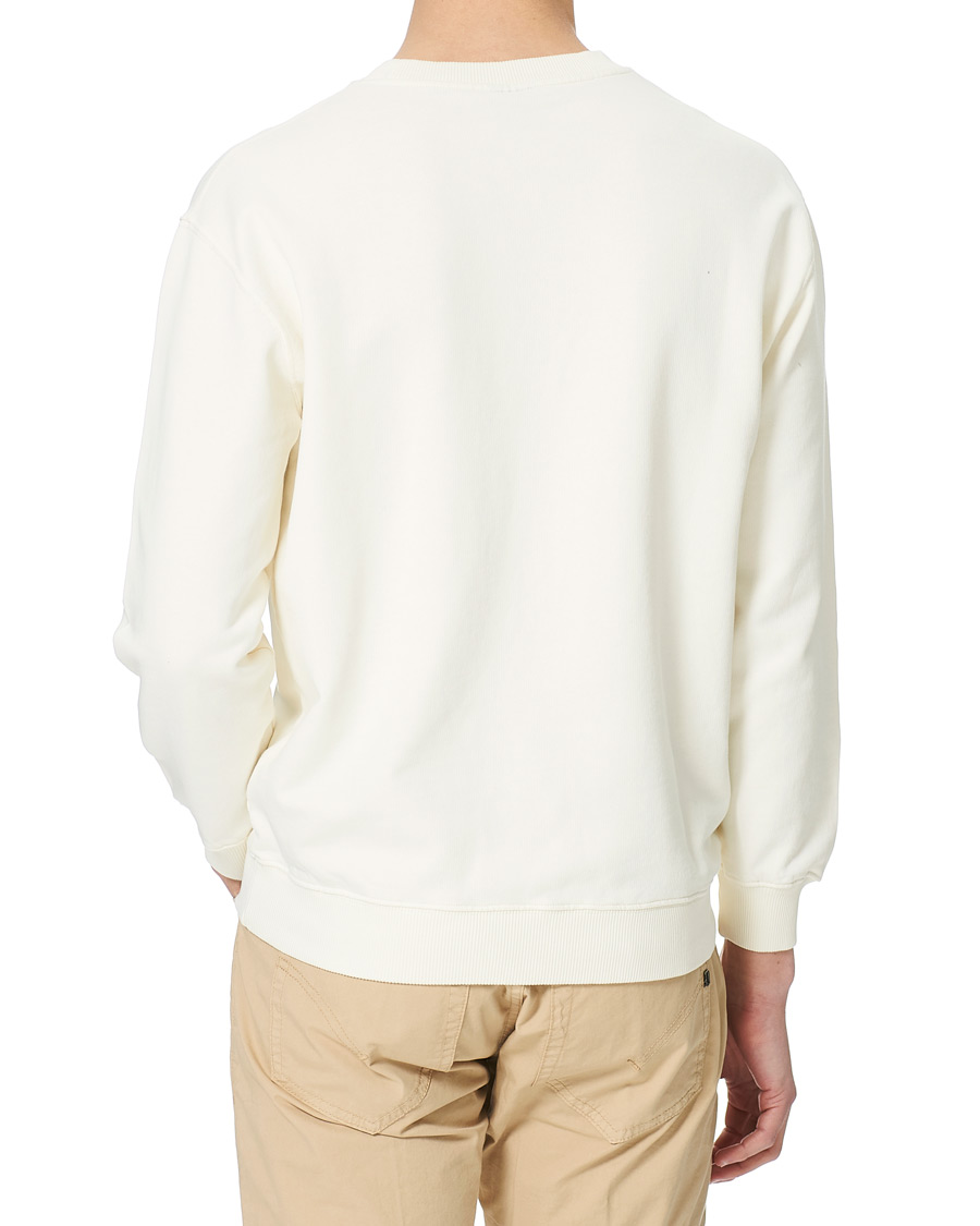 Herre | Trøjer | Oscar Jacobson | Large Shield Cotton Sweatshirt Vanilla White