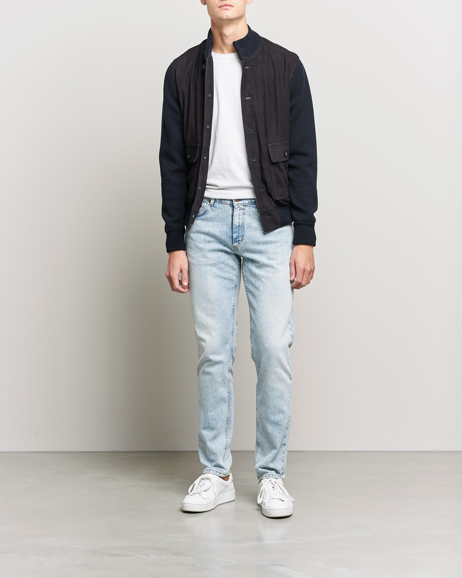 Herre | Jeans | Oscar Jacobson | Albert Cotton Stretch Jeans Light Wash