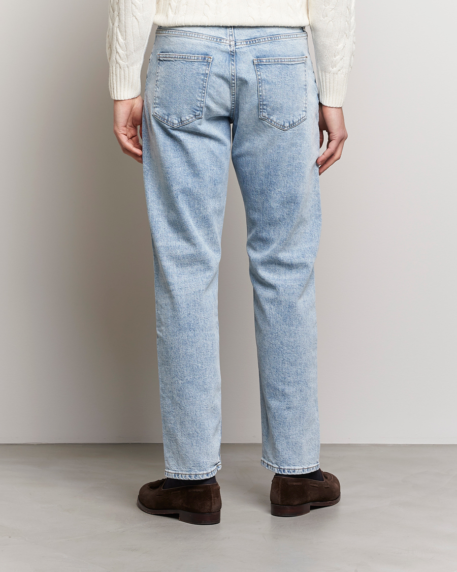 Herre | Jeans | Oscar Jacobson | Johan Straight Fit Cotton Stretch Jeans Light Wash