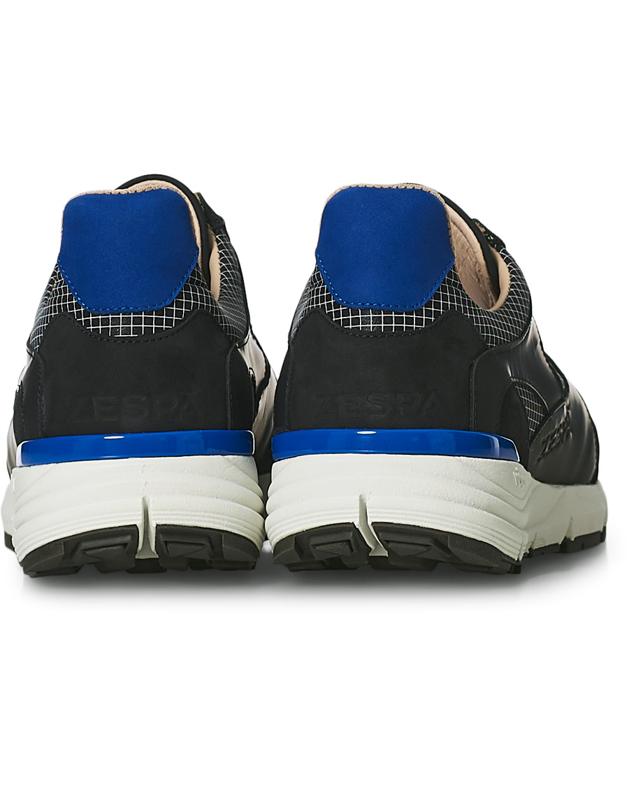 Herre | Zespà ZSP Trail Textile Ripstop Sneaker Black/Outremer | Zespà | ZSP Trail Textile Ripstop Sneaker Black/Outremer