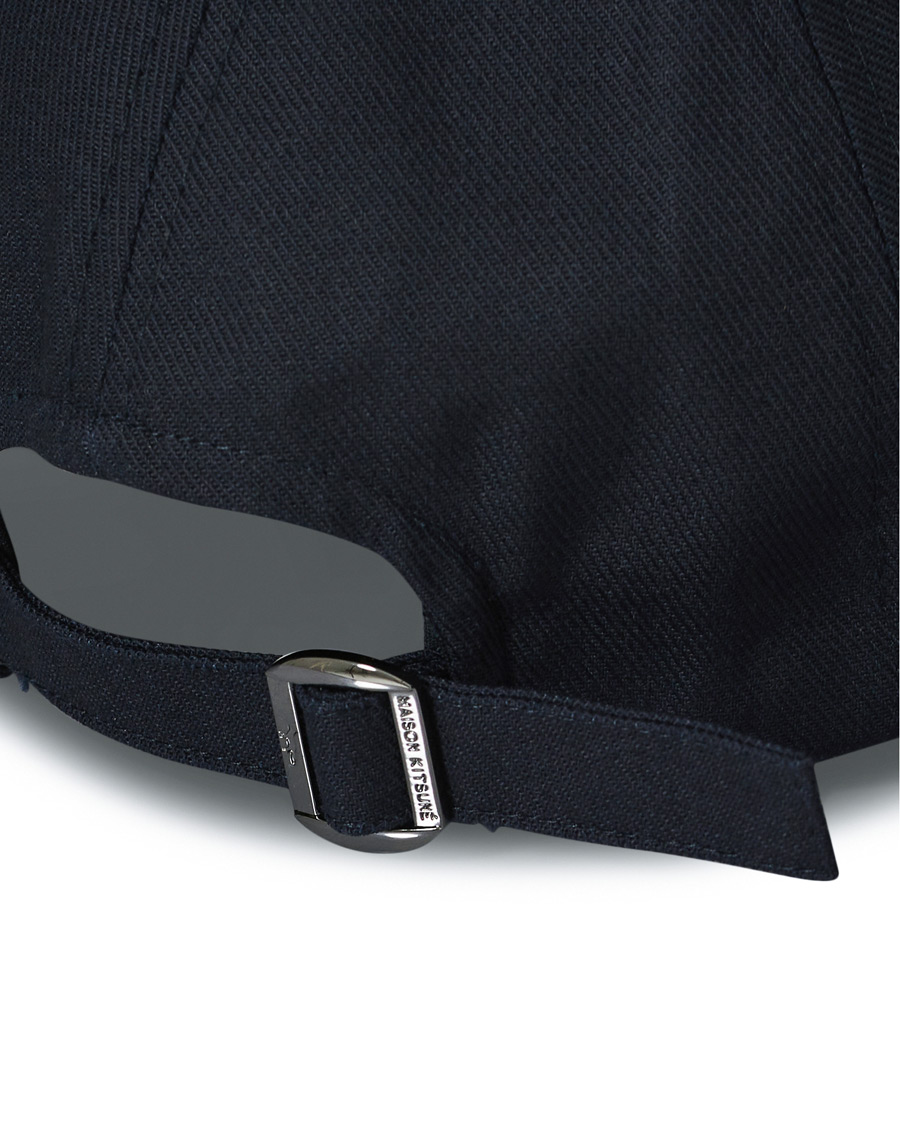 Herre | Maison Kitsuné Tricolor Fox Cap Navy | Maison Kitsuné | Tricolor Fox Cap Navy