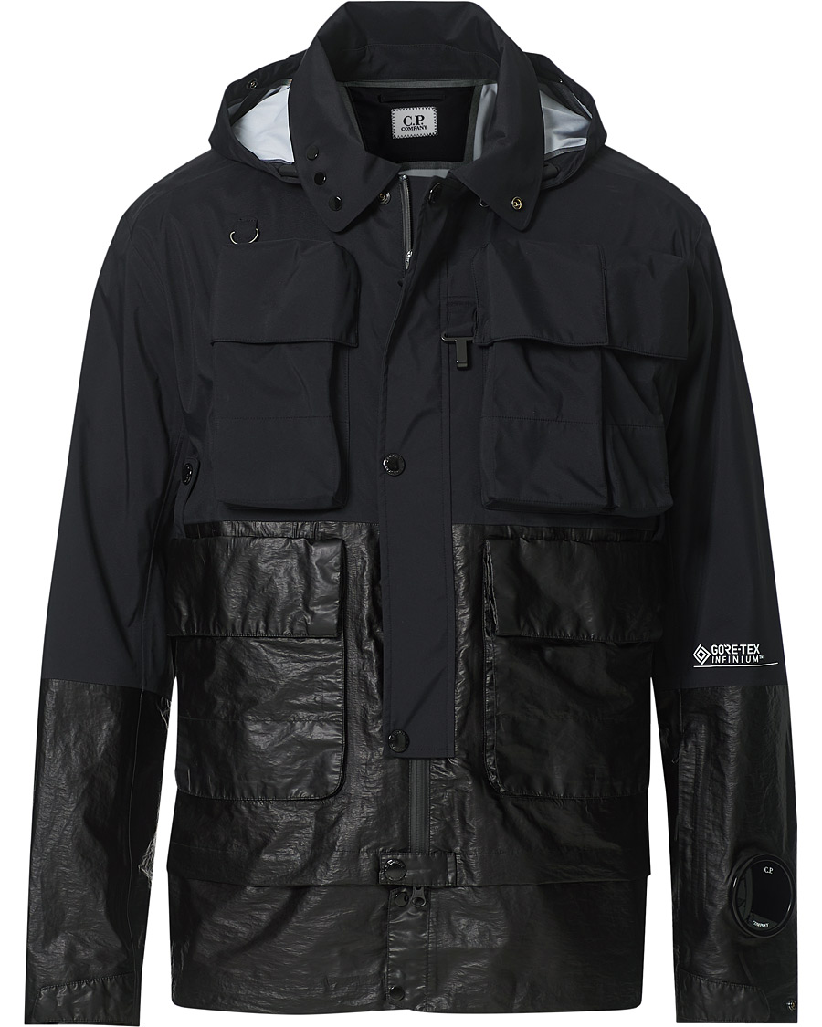 Herre | Jakker | C.P. Company | GORE-TEX Infinum Waterproof Hooded Jacket Black