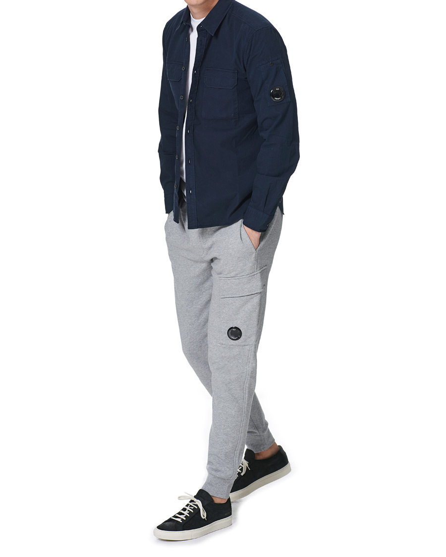Herre | Skjorter | C.P. Company | Garment Dyed Gabardine Shirt Jacket Navy