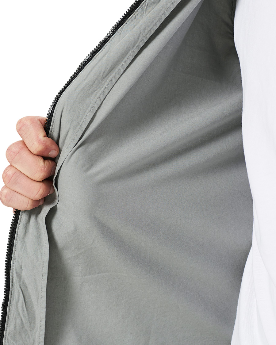Herre | Skjorter | C.P. Company | Garment Dyed Gabardine Zip Shirt Jacket Light Grey