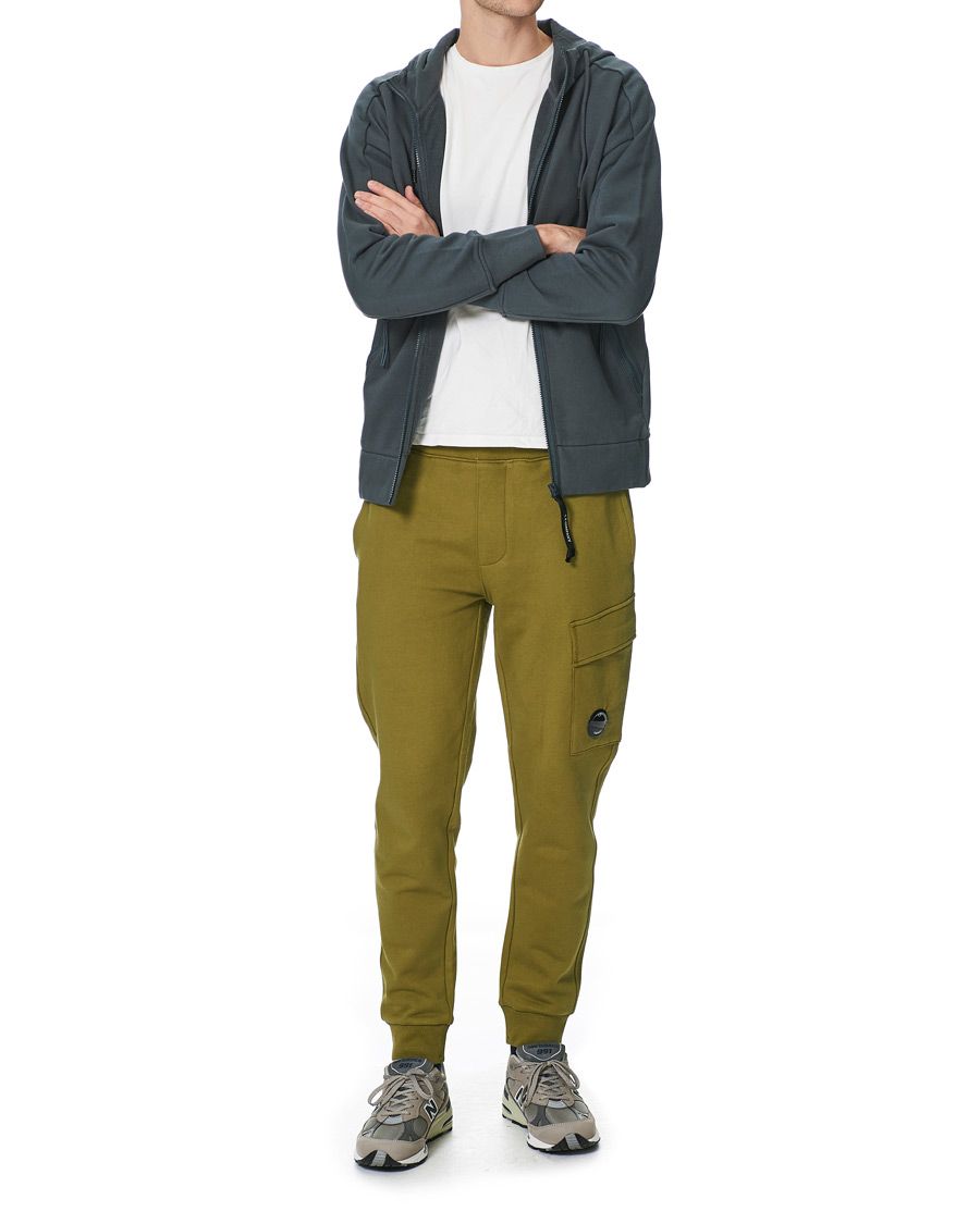 Herre | Trøjer | C.P. Company | Full Zip Lens Hoodie Petrol