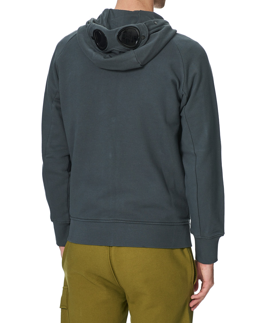 Herre | Trøjer | C.P. Company | Full Zip Lens Hoodie Petrol