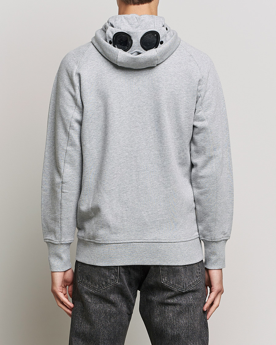 Herre | Trøjer | C.P. Company | Diagonal Raised Fleece Full Zip Goggle Hoodie Grey