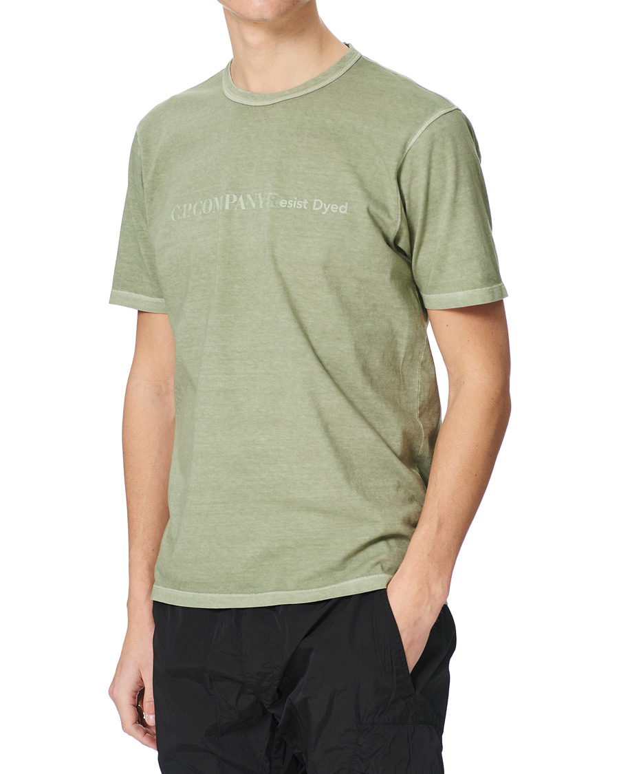 Herre | T-Shirts | C.P. Company | Resist Dyed Tee Olive