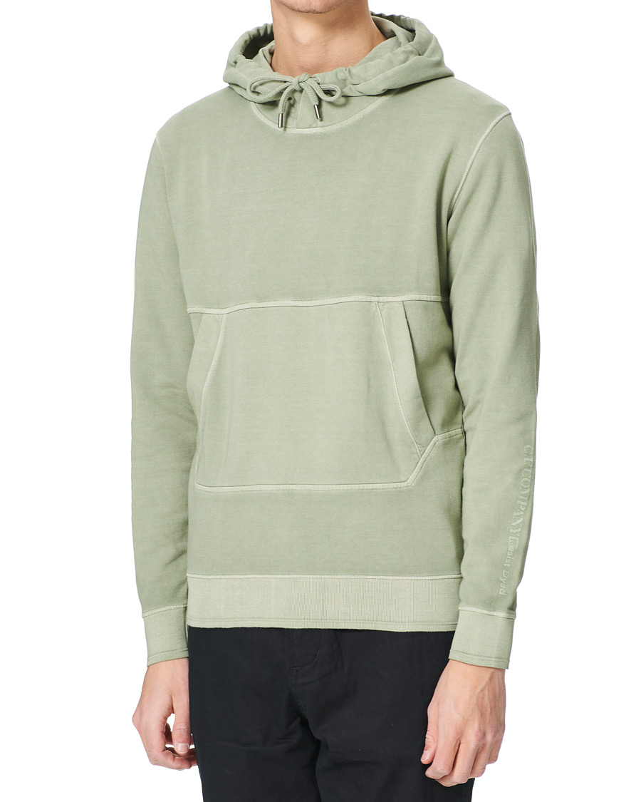 Herre | Trøjer | C.P. Company | Resist Dyed Sweat hoodie Olive
