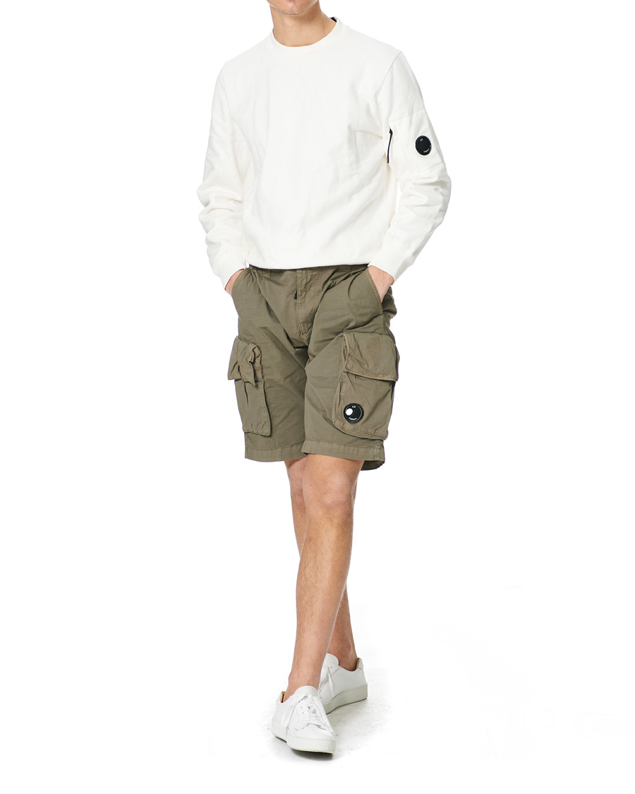 Herre | Shorts | C.P. Company | Stretch Twill Cargo Shorts Olive