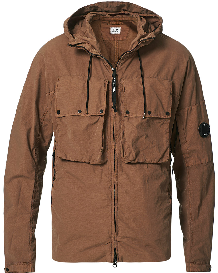 Herre | Jakker | C.P. Company | Flatt Nylon Long Jacket Brown