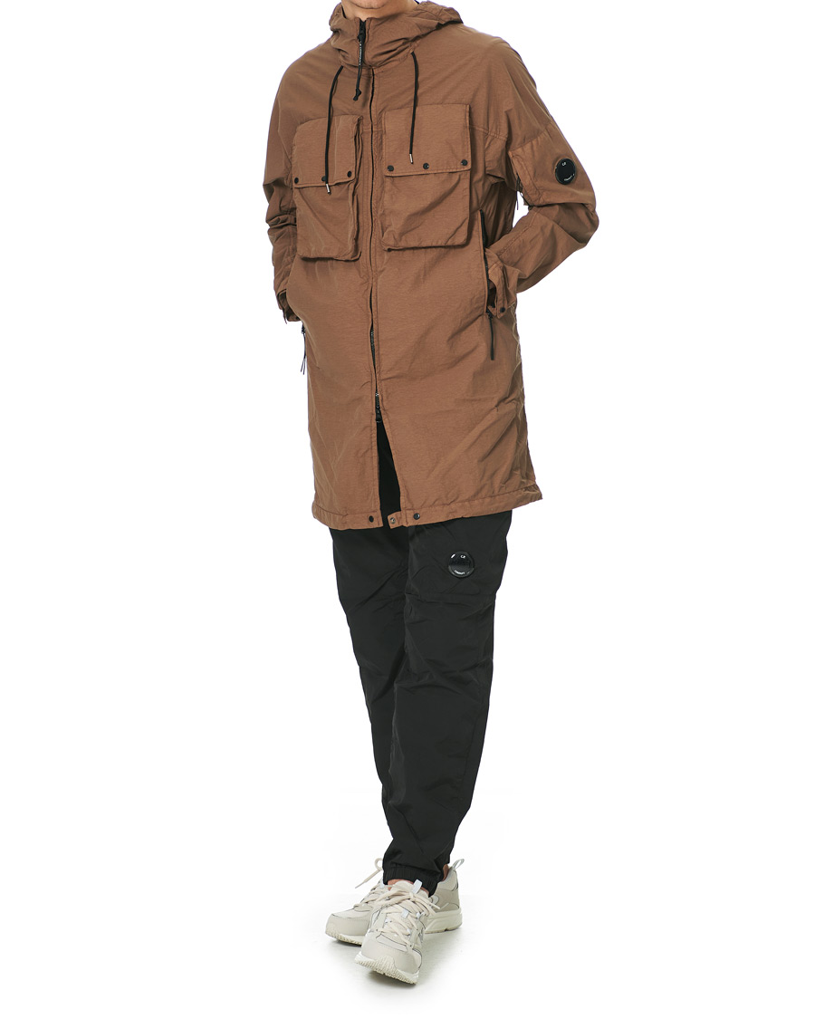 Herre | Jakker | C.P. Company | Flatt Nylon Long Jacket Brown