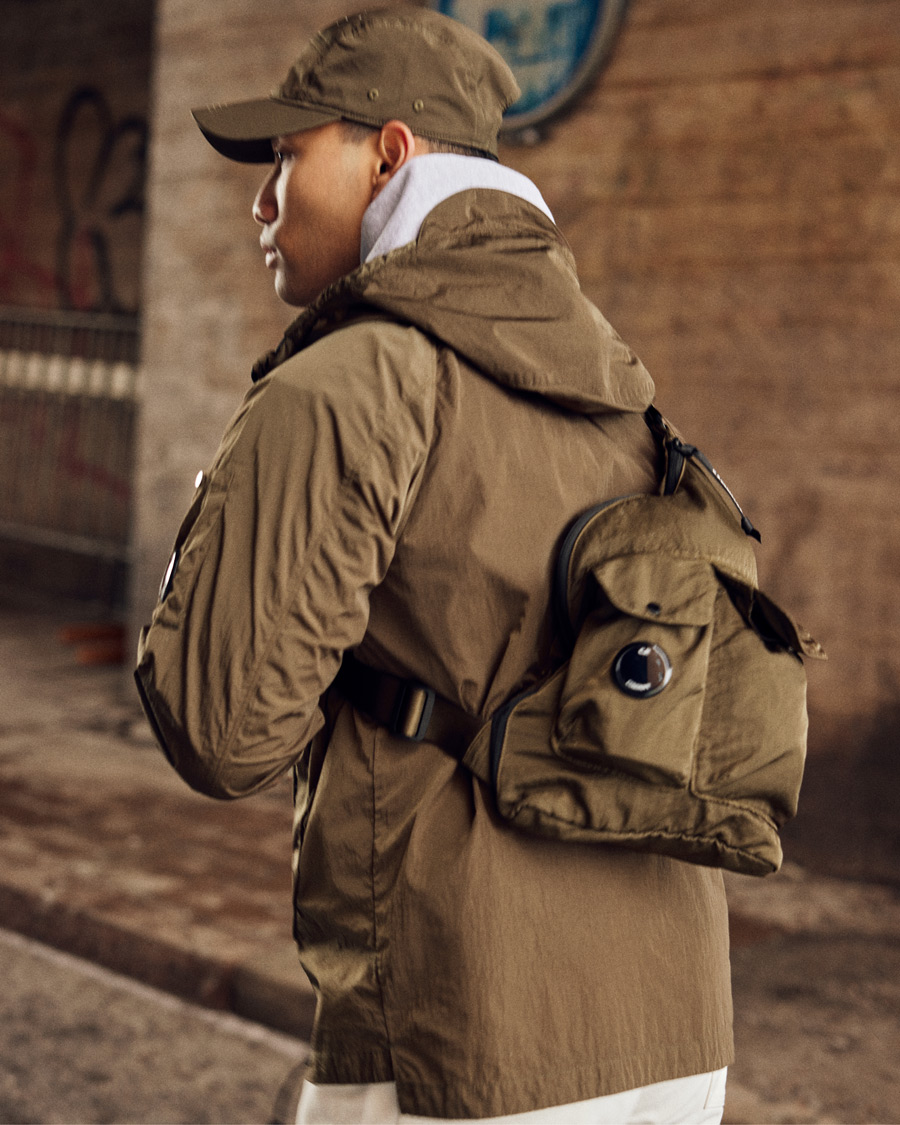 Herre | C.P. Company Nylon B Shoulder Bag Olive | C.P. Company | Nylon B Shoulder Bag Olive