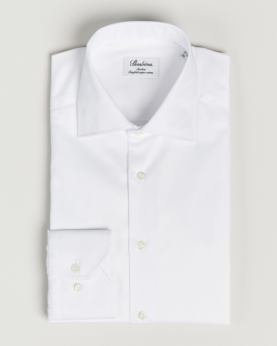 Herre | Skjorte | Stenströms | Slimline Cut Away Shirt White