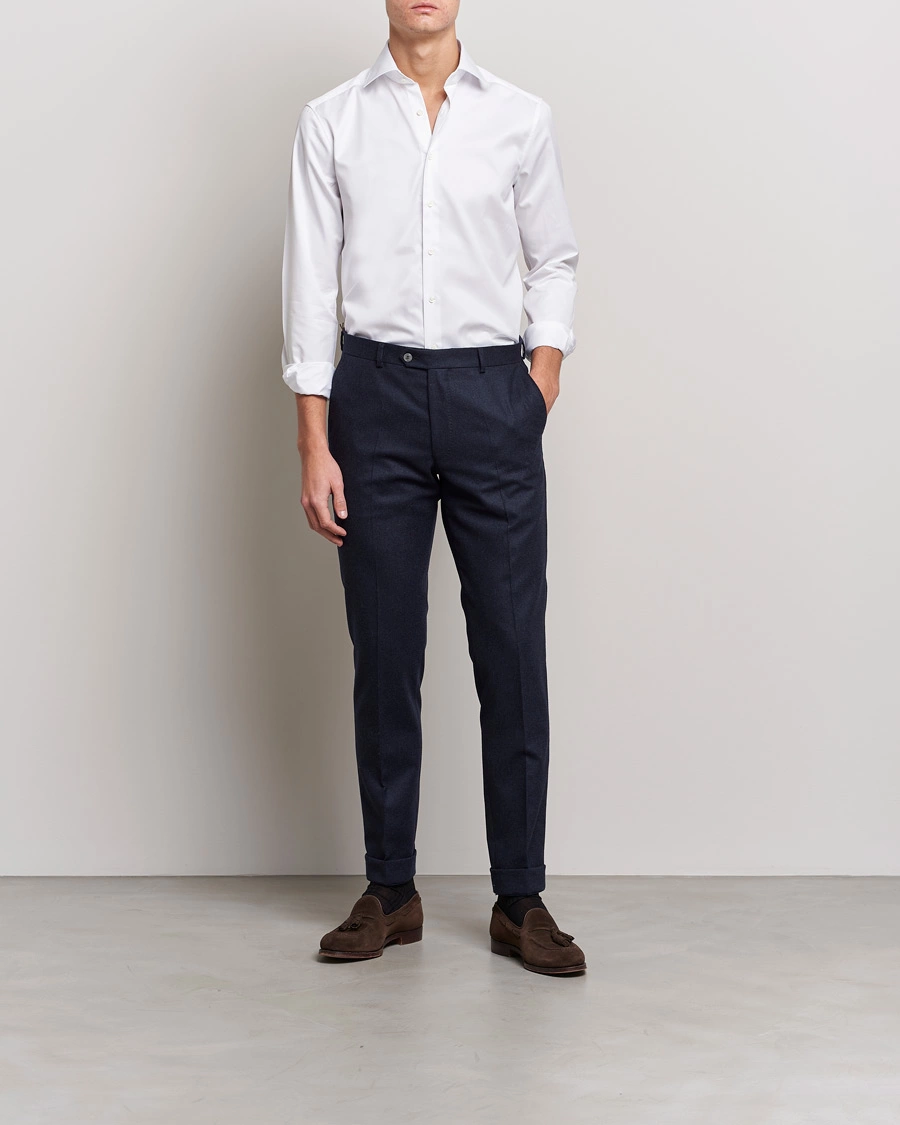Herre | Nytår med stil | Stenströms | Slimline Cut Away Shirt White