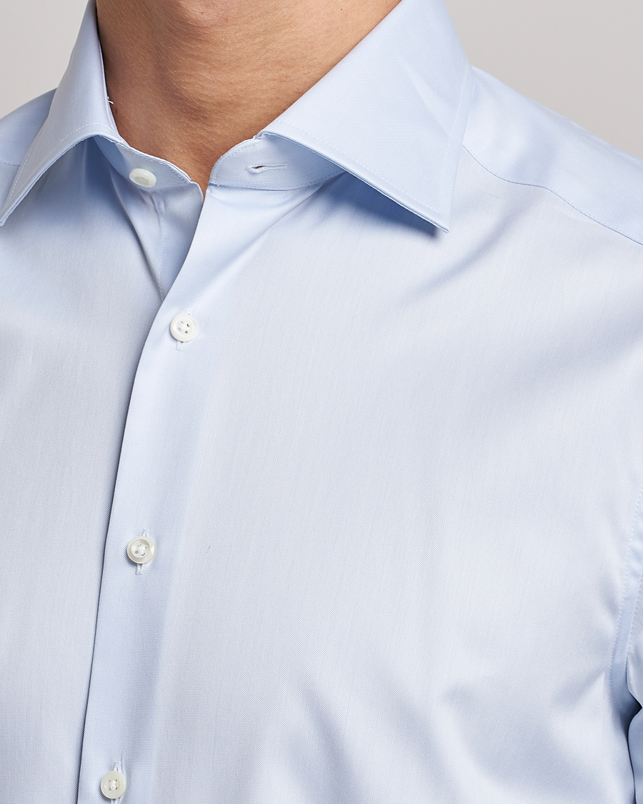Herre | Skjorter | Stenströms | Slimline Cut Away Shirt Light Blue