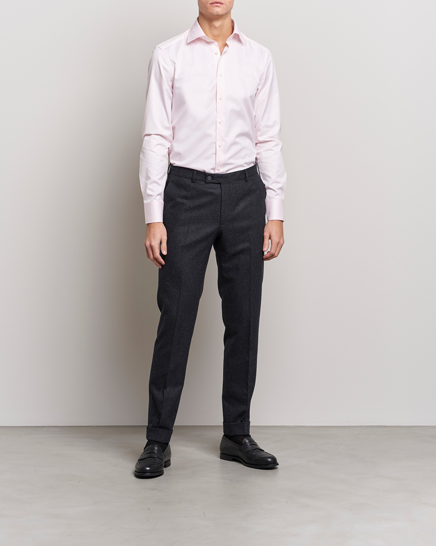 Herre | Businesskjorter | Stenströms | Slimline Cut Away Shirt Pink