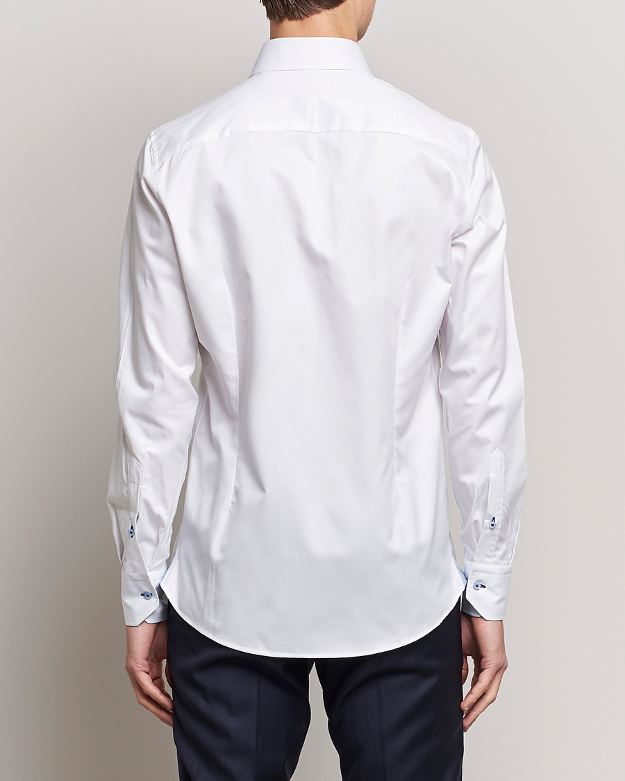 Herre | Skjorter | Stenströms | Slimline Contrast Cut Away Shirt White