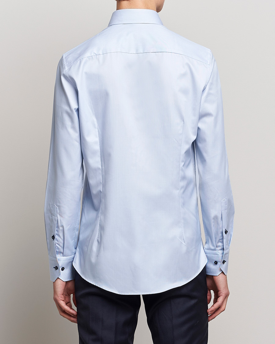 Herre | Skjorter | Stenströms | Slimline Striped Contrast Shirt Light Blue