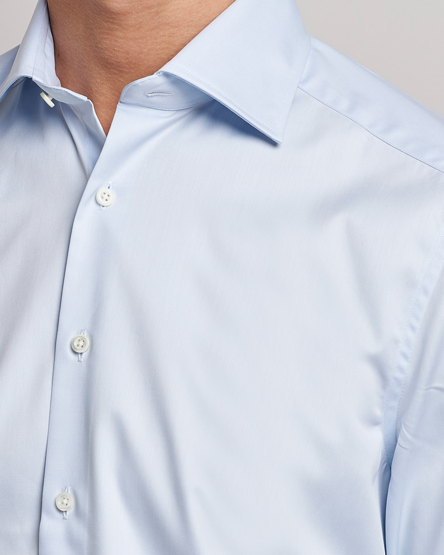 Herre | Skjorter | Stenströms | Slimline Double Cuff Light Blue