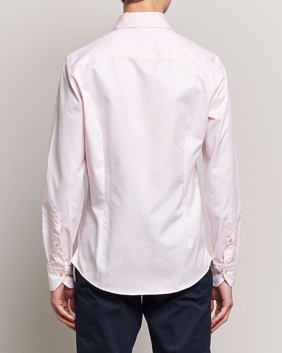 Herre | Skjorter | Stenströms | Slimline Washed Cotton Shirt Pink