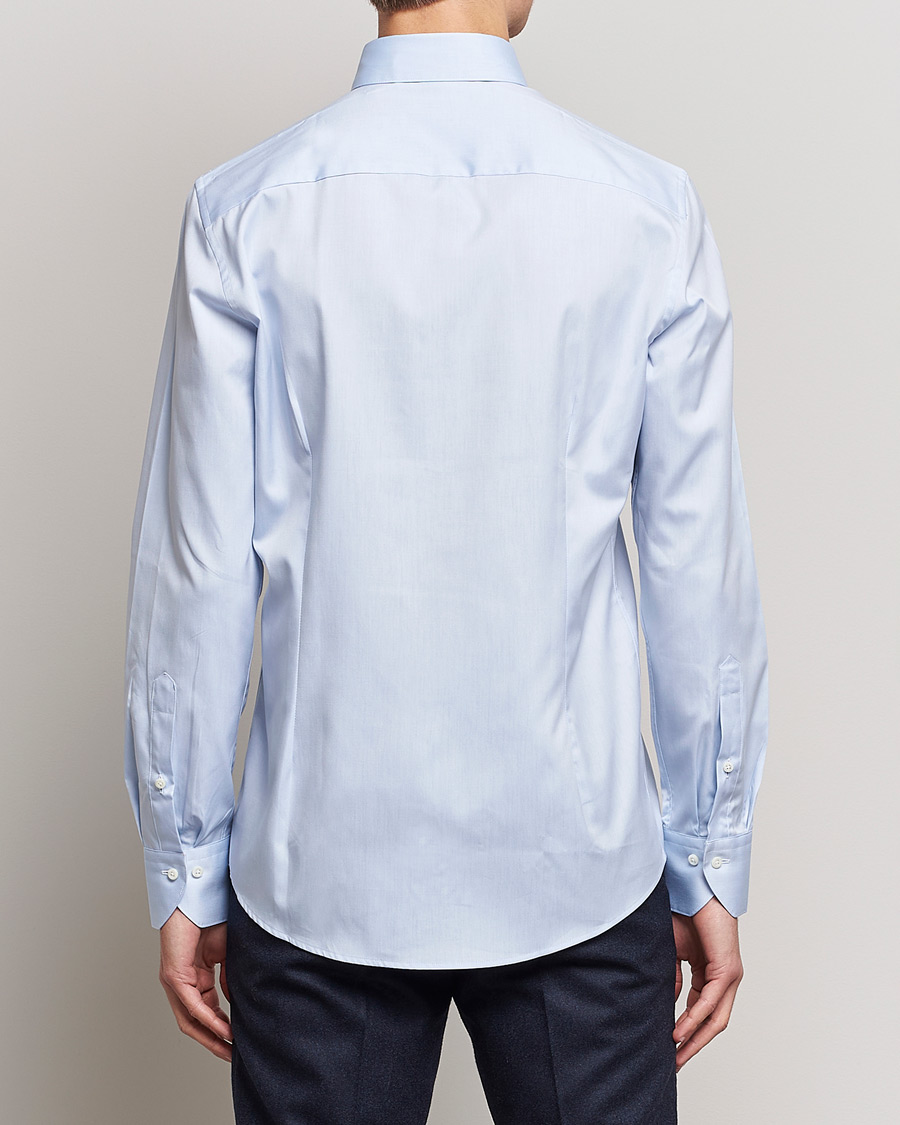 Herre | Skjorter | Stenströms | Slimline Pinpoint Oxford Button Down Shirt Light Blue