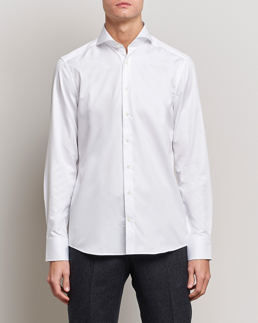 Herre | Business & Beyond | Stenströms | Slimline Extreme Cut Away Shirt White