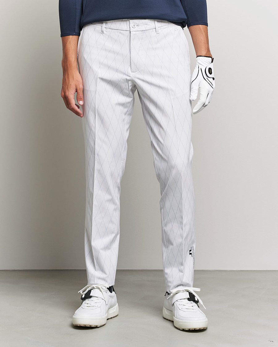 Herre | Bukser | J.Lindeberg | Active Argyle Golf Pants White