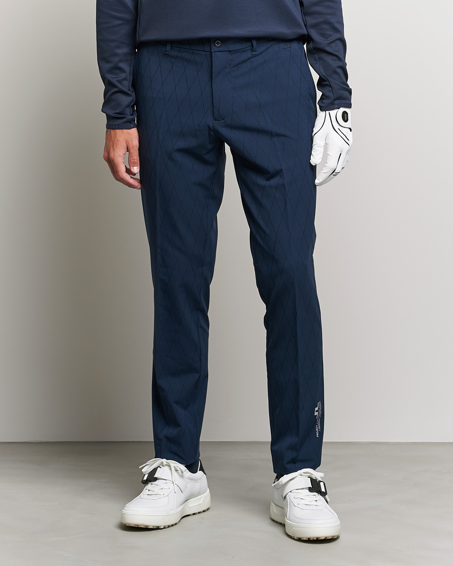 Herre | Bukser | J.Lindeberg | Active Argyle Golf Pants Navy