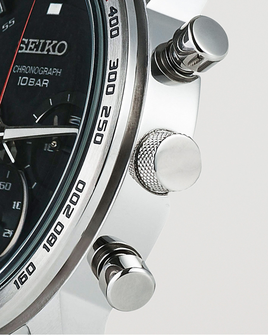 Herre | Seiko Chronograph XL 45mm Steel/Black Dial | Seiko | Chronograph XL 45mm Steel/Black Dial