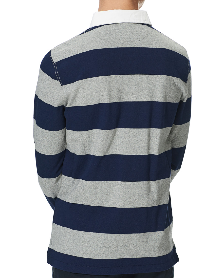 Herre | Trøjer | Polo Ralph Lauren | Striped Rugger Light Grey/Navy