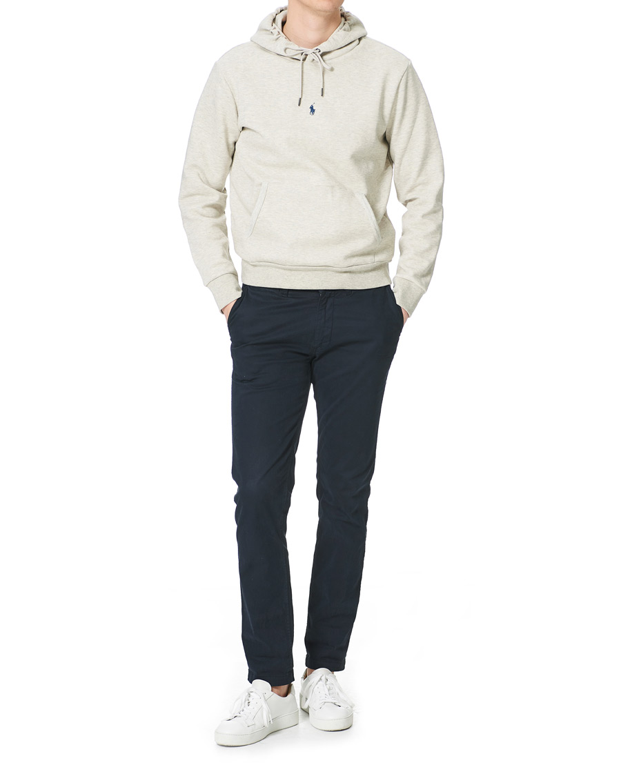 Herre | Trøjer | Polo Ralph Lauren | Chest Logo Hoodie Light Sport Heather