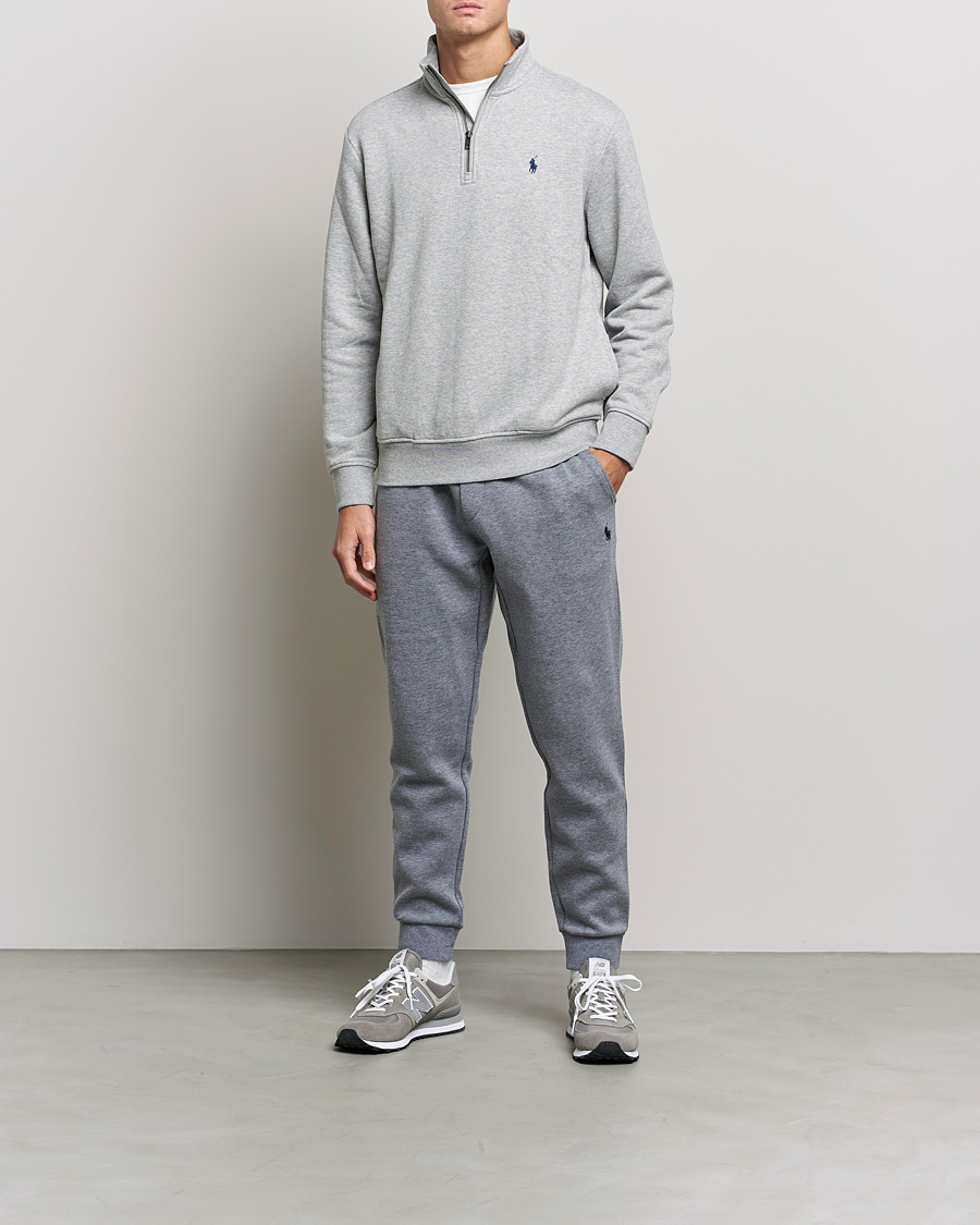Herre | Trøjer | Polo Ralph Lauren | Fleece Jersey Half Zip Andover Heather