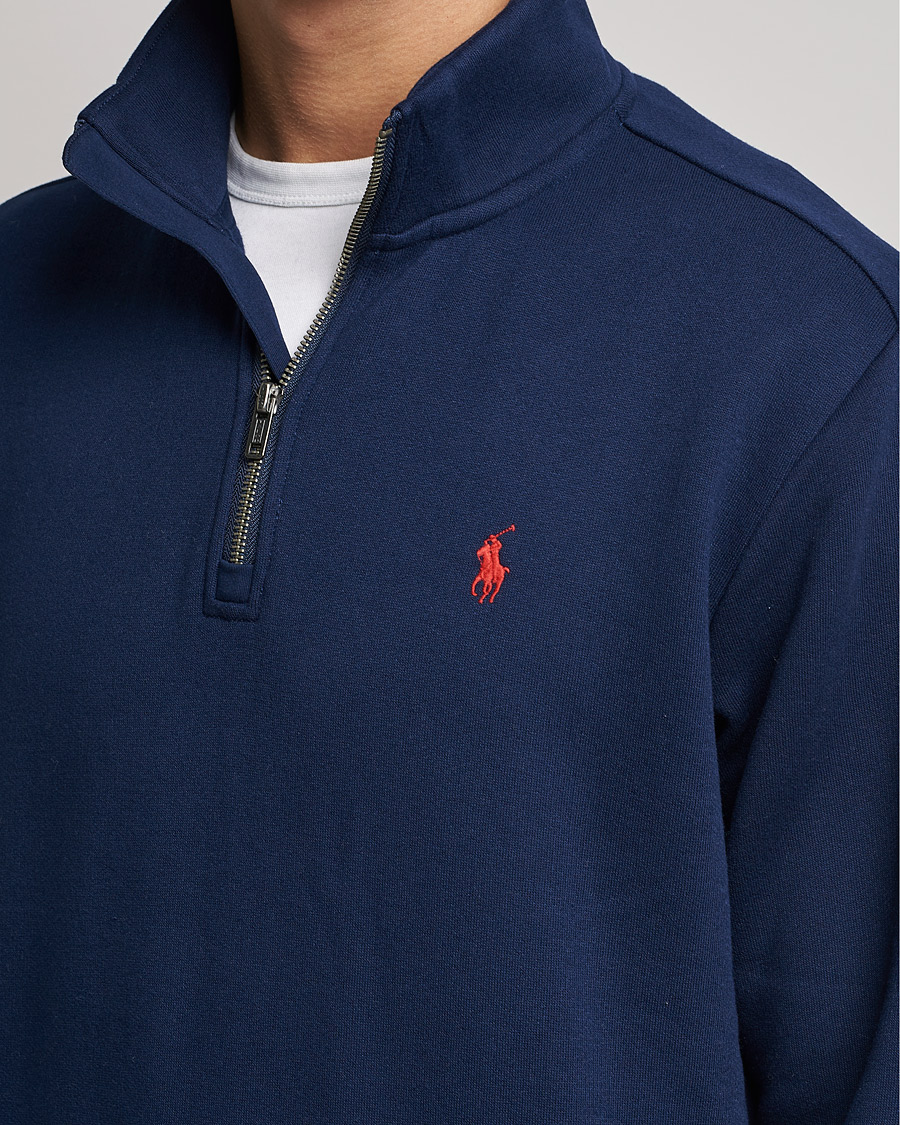 Herre | Trøjer | Polo Ralph Lauren | Fleece Jersey Half Zip Cruise Navy