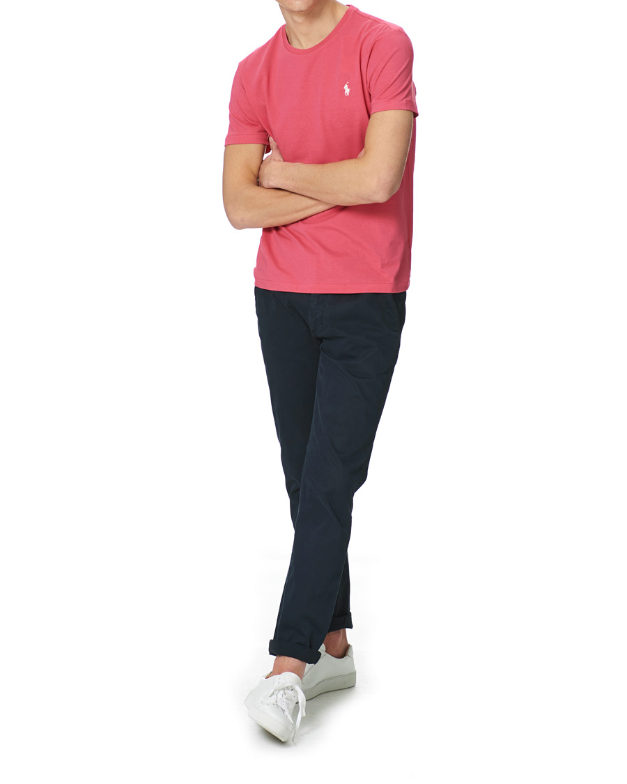 Herre | T-Shirts | Polo Ralph Lauren | Crew Neck Tee Hot Pink