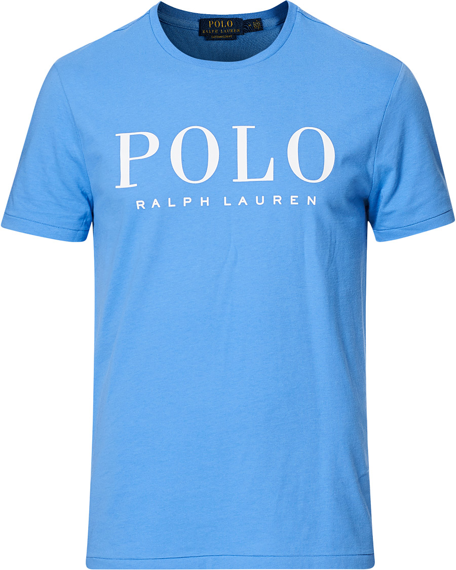 Herre | T-Shirts | Polo Ralph Lauren | Logo Crew Neck Tee Harbour Island Blue