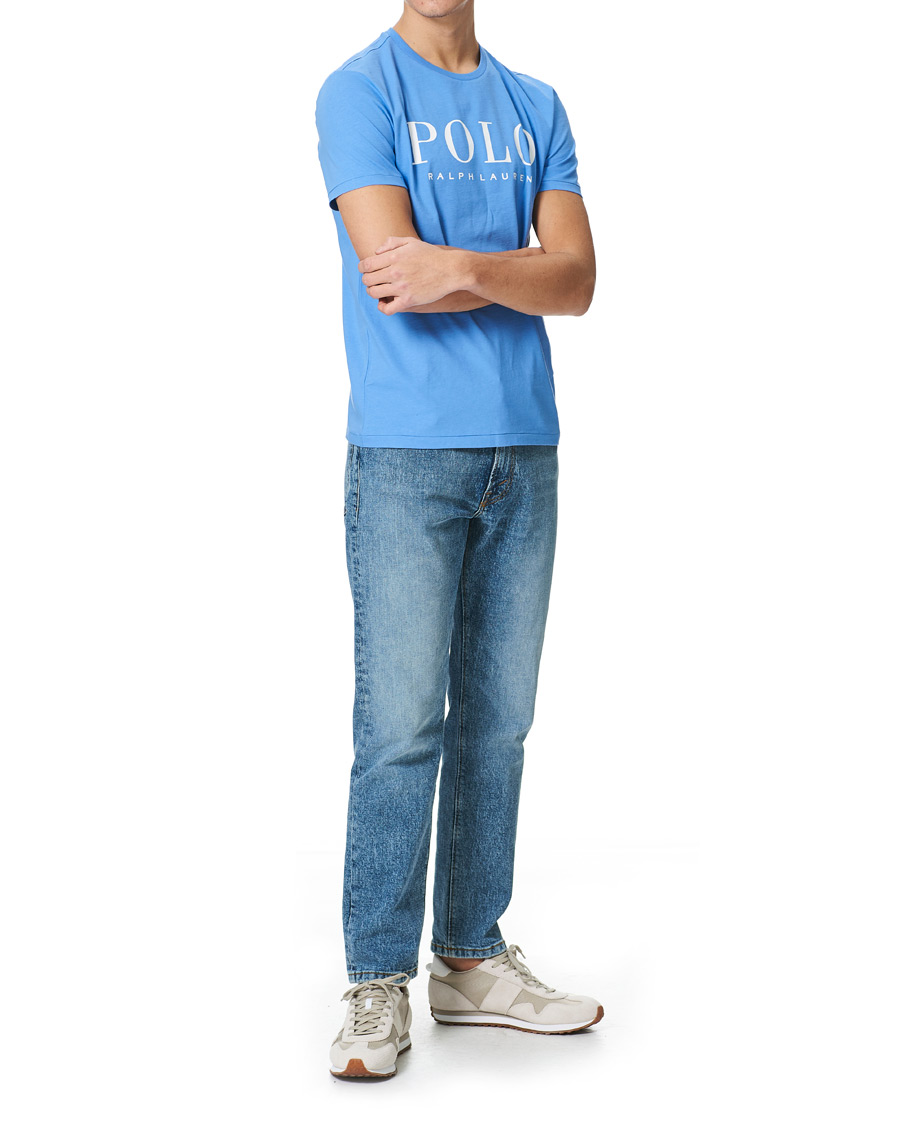 Herre | T-Shirts | Polo Ralph Lauren | Logo Crew Neck Tee Harbour Island Blue