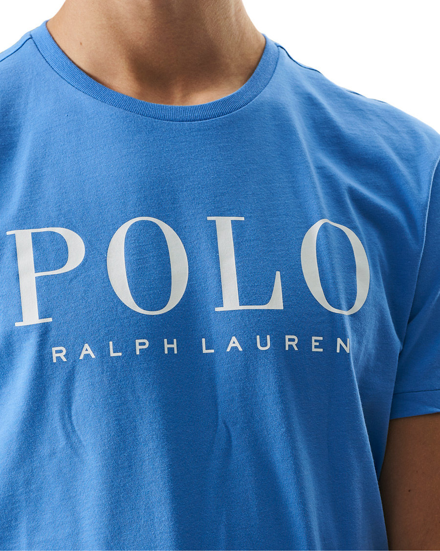 Herre | T-Shirts | Polo Ralph Lauren | Logo Crew Neck Tee Harbour Island Blue
