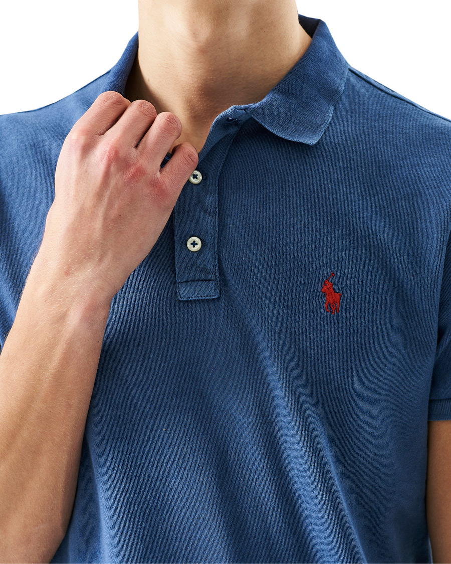 Herre | Polotrøjer | Polo Ralph Lauren | Custom Fit Spa Terry Polo Light Navy