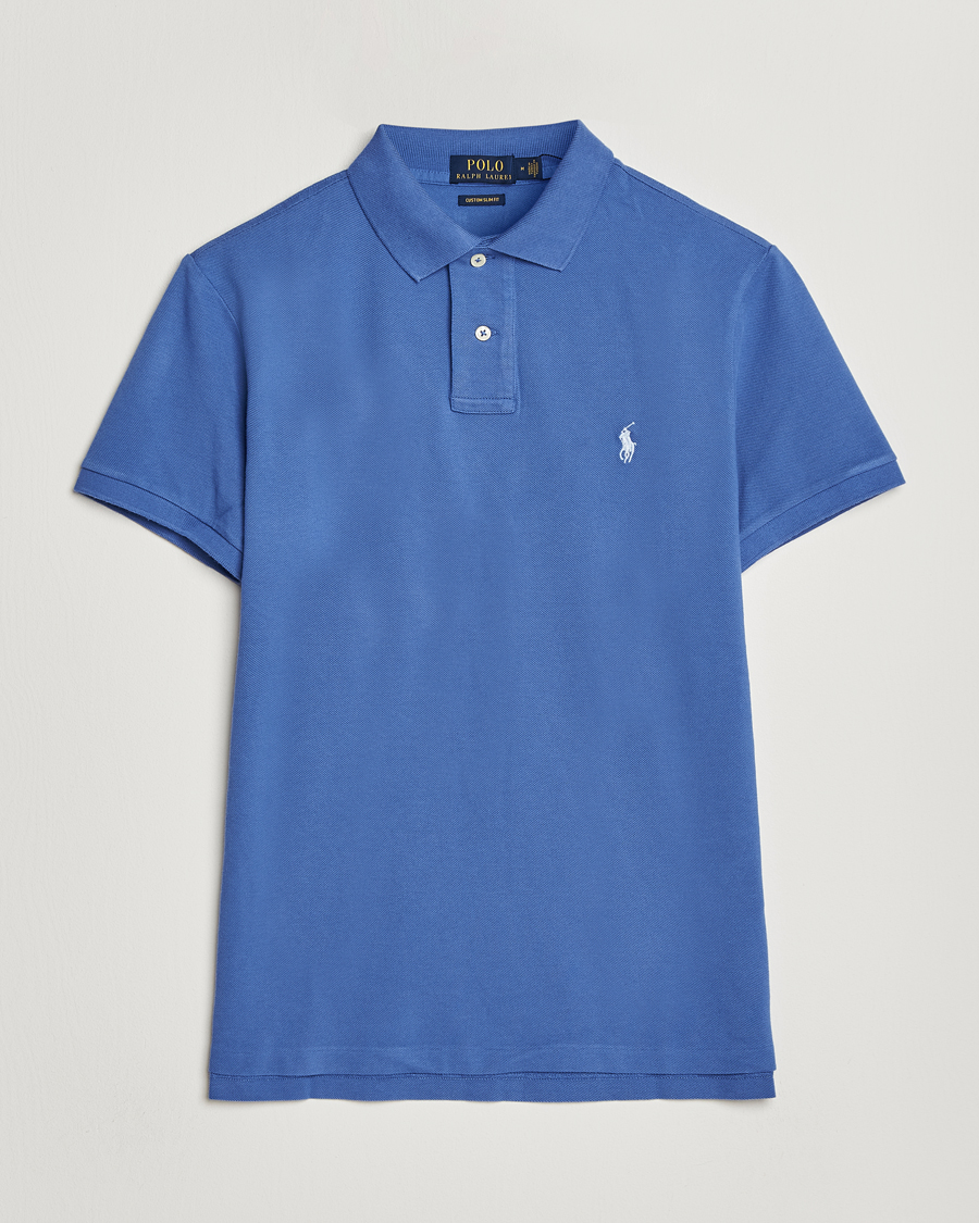 Herre | Polotrøjer | Polo Ralph Lauren | Custom Slim Fit Polo Liberty Blue