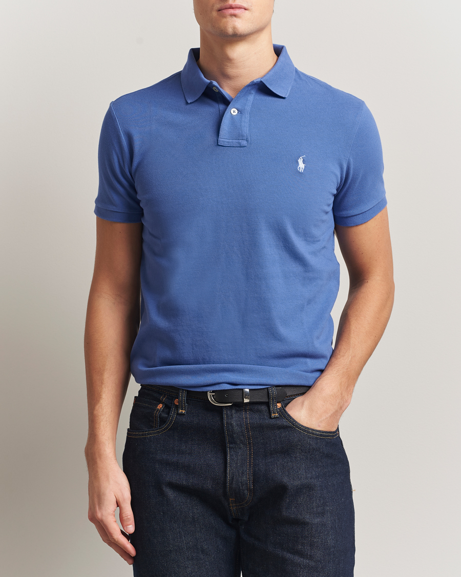 Herre | Polotrøjer | Polo Ralph Lauren | Custom Slim Fit Polo Liberty Blue